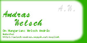 andras welsch business card